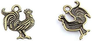 Jewelry Making Charms Jewellery Charme Antique Brass Tone Fashion Finding for Necklace Bracelet Pendant Earrings Repair DIY NK095 Rooster Cock