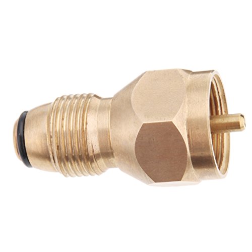 Iglobalbuy Universal 1lb Propane Tank Refill Adapter Safe Tank Fill Attachment Brass Regulator Valve Accessory Fits All 1 lb Cylinder Tanks LP Gas Cylinder Canister Filler Coupler
