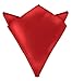 Moda Di Raza Red Pocket Squares For Men, Hanky Satin Finish, Handkerchief for Men, Pañuelos Para Hombres, For Formal Suit Wedding