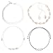 Puka-Shell-Necklace-Choker,VOGCREST Vsco-Chip Seashell Necklace Choker for Women Men Kids,Natural Handmade Adjustable Beach Necklace Choker for Boys Girls 4 Pcs (style03)