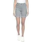 DKNY Jeans Women's Bermuda Shorts (US, Numeric, 10, Regular, Regular, FLI/Flint)
