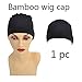 Bamboo Fiber/Sterilization/Sweat Proof/Wig Hair Stock Liner Cap Stretch Mesh Net 1PC for Women with Cancer, Chemo, Hair Loss