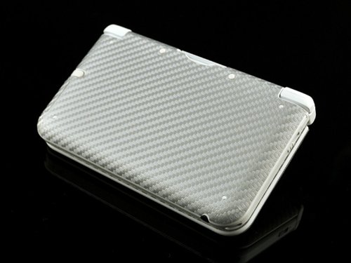 3D Silver Carbon Fiber Film Twill Weave Vinyl Sheet Roll Wrap - 24" x 60"