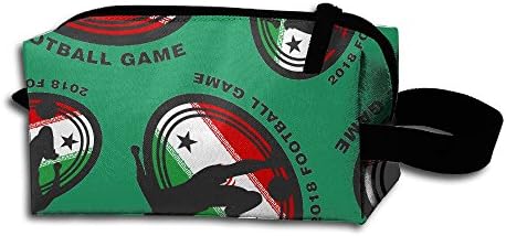 2018 Football Game Iran Print Portable Makeup Receive Bags Hand Cosmetic Bag Makeup Bags Sewing Kit Medicine Bags For Travel Home