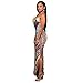 TINYHI Women's Multi-Color Aztec Print Maxi Dress