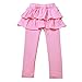 CM-Kid Little Girls Solid Stretch Skinny Pants Toddler Ruffle Leggings Skirt