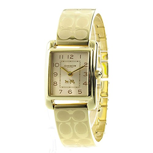 COACH Women's Page Bangle Watch Gold/Gold Plated One Size