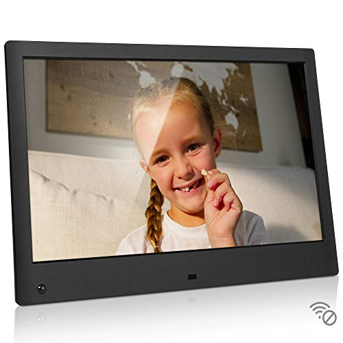 NIX Advance 13 Inch USB Digital Photo Frame – Full HD IPS Display, Auto-Rotate, Motion Sensor, Remote Control – Mix Photos and Videos in The Same Slideshow
