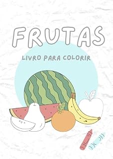 Livro Frutas Livro para colorir