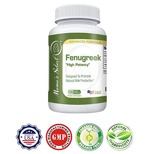 Fenugreek Capsules For Increased Breast Milk Supply During Breastfeeding & Lactation 100