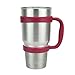 30 oz Tumbler Mug Handle - 30 Oz Stainless Steel Insulated Tumbler Mug Handle (Red)