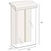 Clear-Ad - Outdoor Brochure Holder 4x9 with Lid - Outside Waterproof Wall Mount Literature Box - Outdoor Envelope Holder - SRE-49 (Pack of 2)