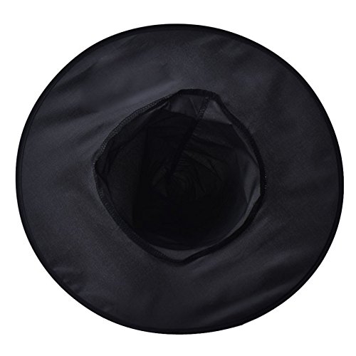 Chenway Halloween Witch Hats for Women Adult Black Witch Hat for Halloween Costume Accessory (1Pcs)