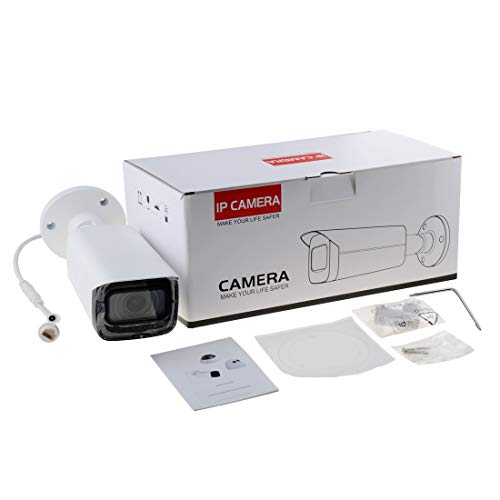 6MP HD Security POE IP Camera IPC-HFW4631H-ZSA, 2.7-13.5mm Motorized Varifocal Lens 5X Optical Zoom, Outdoor Network Surveillance Bullet Camera, Built-in MIC,Micro SD Card,197ft Smart IR,WDR,IP67 ,ONV