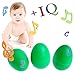 TSLIKANDO(TM) 12pcs Plastic Percussion Musical Egg Maracas Egg Shakers Kids Toys- 3 Different Colors