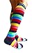 Compression Socks (1 pair) for Men & Women - BEST for Running, Nurses, Shin Splints, Flight Travel, & Maternity Pregnancy - Boost Athletic Stamina, Circulation & Recovery (i-Stripes, Large/X-Large)