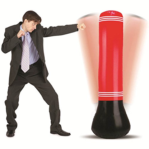 Nadalan Inflatable Boxing Column Tumbler Sandbags Fitness,Training,Fun Activity