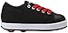 Heelys Fresh X2 Skate Shoe (Little Kid/Big Kid), Black/Red, 5 M US Big Kid