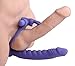 Frisky Double Delight Dual Penetration Vibrating Rabbit Cock Ring