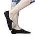Women's No Show Socks Non Slip Casual Low Cut Boat Flat Liner Short Cotton Socks Black+Grey+White, One Size