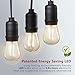LED Outdoor String Lights, TaoTronics 50ft Commercial Grade Outdoor Patio Lights, Heavy Duty Weatherproof Strand with 16xS14 LED Bulbs (One Spare), Connect up to 30 String Lights, UL588 & ETL Approved
