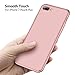 TORRAS Slim Fit iPhone 8 Plus Case/iPhone 7 Plus Case, Hard Plastic PC Ultra Thin Mobile Phone Cover Case with Matte Finish Coating Grip Compatible with iPhone 7 Plus / 8 Plus, Rose Gold