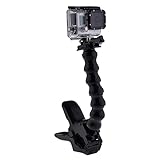 Coolead 4-in-1 Jaws Flex Clamp Clip Mount+Adjustable Goose neck Arm Mount for GoPro HD Hero 3+, 3, 2, 1