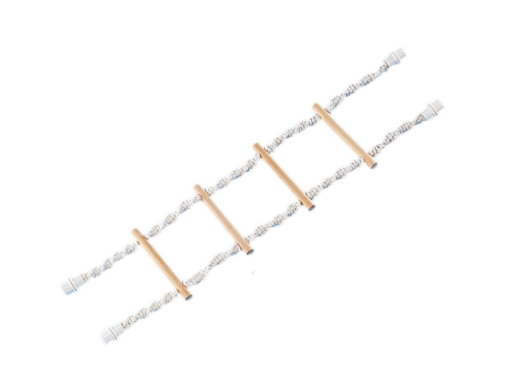 Nobby Cotton Ladder with 4 Wooden Steps for Parrot and Small Animal, 65 cm x 16 cm