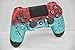 Hand Airbrushed Fade Playstation 4 Custom Controller (Teal & Red)thumb 2