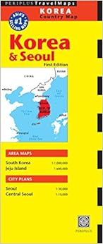 Korea & Seoul Travel Map Second Edition (Periplus Travel Maps)