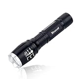 LED Flashlight,Xnucol Ultra Bright Multifunction Focus Adjustable Flashlight For Outdoor Sport Explore Home Lighting Car Emergency Escape Window Breaker and Survival Torch (Silver)