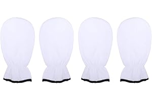 Uonlytech Ladies Mittens 2 Pairs Paraffin Wax Bath Mitts Elastic Paraffin Bath Gloves Insulated Heated Hand Care SPA Mittens for Wax Warmer Paraffin Wax Machine White Womens Mittens