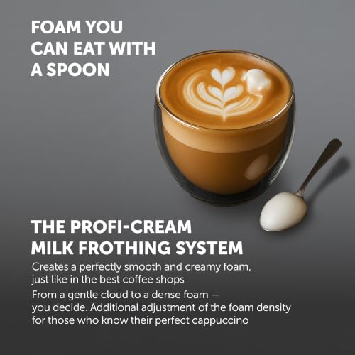 Polaris PACM 2081AC Smart Hot & Cold Coffee Machine, 40 One-Touch Programs, Built-In Grinder, Wi-Fi App Control, Profi-Cream Frothing, 6 User Profiles, Coffee To Go Thermos Included