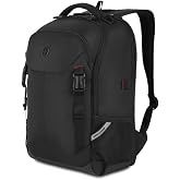 SwissGear Civic Pro Laptop Backpack, Black, 18"x13.25"x7"