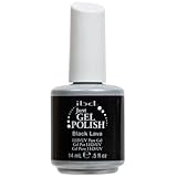IBD Just Gel BLACK LAVA Soak Off Nail Polish UV Manicure .5 oz Salon Quality LED