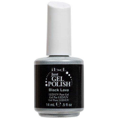 IBD Just Gel BLACK LAVA Soak Off Nail Polish UV Manicure .5 oz Salon Quality LED IBD Just Gel BLACK LAVA Soak Off Nail Polish UV Manicure .5 oz Salon Quality LED