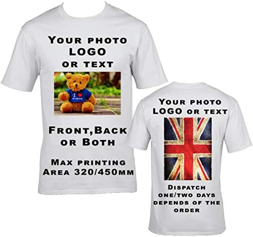 T-Shirts, Personalised Tees, Front & Back Print, Great for Gifts, Workwear, Uniform & Events!