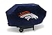 Rico Industries NFL Denver Broncos Navy Deluxe Grill Cover Deluxe Vinyl Grill Cover - 68' Wide/Heavy Duty/Velcro Staps