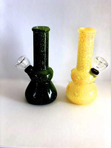 Handblown breathtaking 5" vase bowl bubbly life