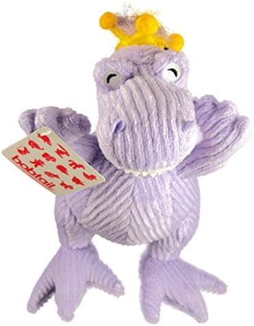 Bobtail 11" Tall ROXY Adorable Soft Cuddly Little Plush Animal Dinosaur, Made with Ribbed Purple Chenille Fabric.