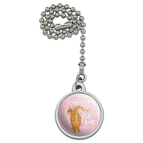 GRAPHICS & MORE Guess What Cat Butt Ceiling Fan and Light Pull Chain