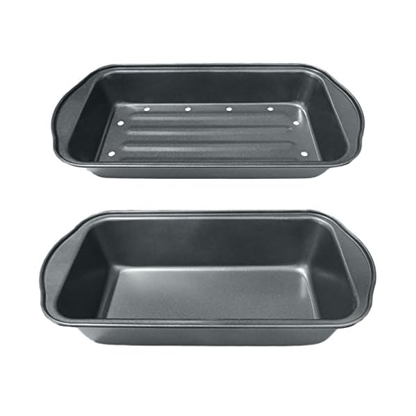 Evelots Meatloaf PanDrains FatNon StickCooking/BakingMore Flavor2