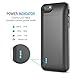 iPhone 6 Battery Case - UNU DX Protective iPhone 6 Charging Case (4.7 Inches) MFI Certified 3000mAh Portable Charger for iPhone 6 - Matte Black