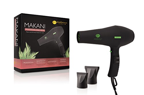 Click Here to See More Images Paul Brown Hawaii Makani Professional Ionic Far-Infrared Multi-Speed Hair Dryer, Contains Multiple Heat and Speed Settings, For Professional and Personal Use!
