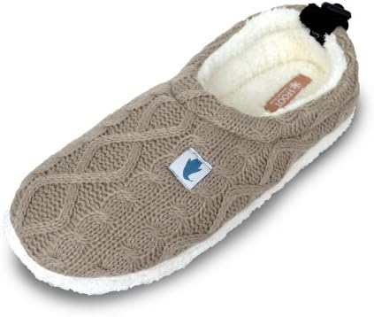 Ifoot Mens Bootee Warm Slippers Booties F13007 (7-7.5, brown)