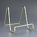 BANBERRY DESIGNS Wire Easel Display Stand - Plate Holders - Smooth Plated Brass Metal - 6