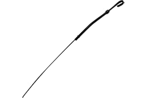 Flylin Oil Dipstick, Dip Stick for Chevrolet Small Block SBC 265 283 305 327 350 383 400 - Flexible Engine Replacement Oil Level Indicator (Black, 1955-1979)