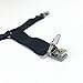The Nyche Designs Crisscross 2 Way Adjustable Bed Sheet Straps Suspenders Grippers Fasteners for All Bedsheets Fitted Sheets Flat Sheets (Set of 2, Black)