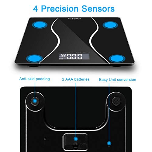 image for dalilylime Bathroom Scale, Wireless Body Scales,Highly Accurate Digita