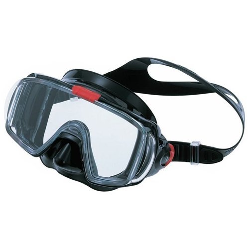 Tusa M-31 Visio Tri-Ex Scuba Diving Mask, Black/Red by Tusa